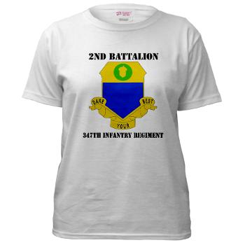 2B347IR - A01 - 04 - DUI - 2nd Bn - 347th Infantry Regt with text - Value T-shirt
