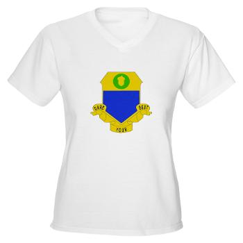 2B347IR - A01 - 04 - DUI - 2nd Bn - 347th Infantry Regt - Women's V-Neck T-Shirt