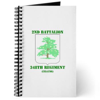 2B348RCSCSS - M01 - 02 - DUI - 2nd Battalion - 348th Regiment (CS/CSS) with Text - Journal