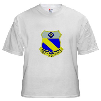 2B349R - A01 - 04 - DUI - 2nd Battalion - 349 Regt - White T-Shirt - Click Image to Close