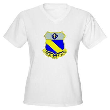 2B349R - A01 - 04 - DUI - 2nd Battalion - 349 Regt - Women's V-Neck T-Shirt - Click Image to Close