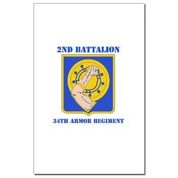 2B34AR - M01 - 02 - DUI - 2nd Bn - 34th Armor Regt with Text - Mini Poster Print - Click Image to Close