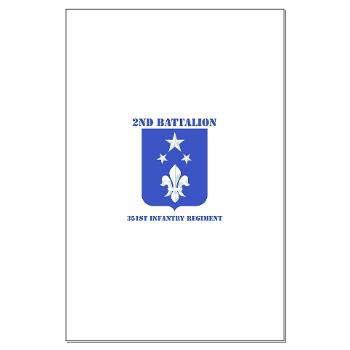 2B351IR - M01 - 02 - DUI - 2nd Bn - 351st Infantry Regt with Text - Large Poster - Click Image to Close
