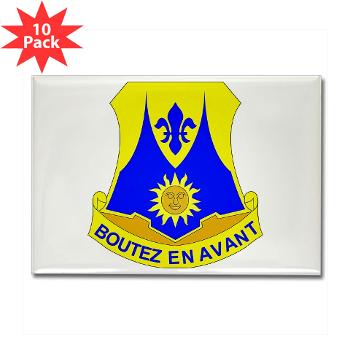 2B356R - M01 - 01 - DUI - 2nd Bn - 356th Regiment (LSB) Rectangle Magnet (10 pack) - Click Image to Close