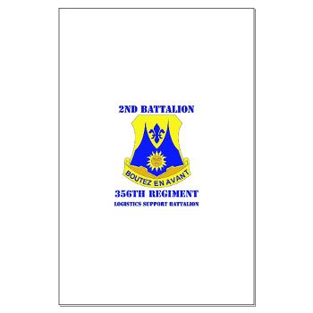 2B356R - M01 - 02 - DUI - 2nd Bn - 356th Regiment (LSB) with Text Large Poster - Click Image to Close