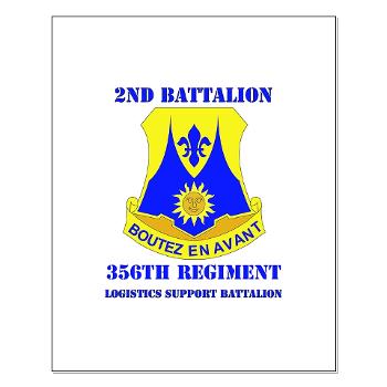 2B356R - M01 - 02 - DUI - 2nd Bn - 356th Regiment (LSB) with Text Small Poster - Click Image to Close