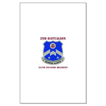 2B357IR - M01 - 02 - DUI - 2nd Bn - 357th Infantry Regiment with Text Large Poster
