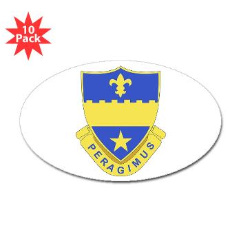 2B358AR - M01 - 01 - DUI - 2nd Bn - 358th Armor Regiment Sticker (Oval 10 pk) - Click Image to Close