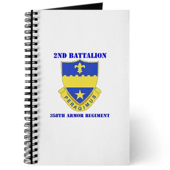 2B358AR - M01 - 02 - DUI - 2nd Bn - 358th Armor Regiment with Text Journal