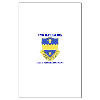 2B358AR - M01 - 02 - DUI - 2nd Bn - 358th Armor Regiment with Text Large Poster