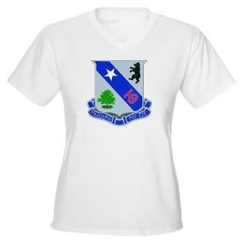 2B360RCSCSS - A01 - 04 - DUI - 2nd Bn - 360th Regt(CS/CSS) Women's V-Neck T-Shirt - Click Image to Close