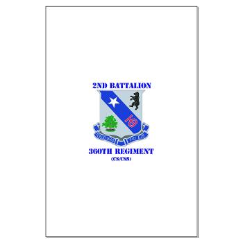 2B360RCSCSS - M01 - 02 - DUI - 2nd Bn - 360th Regt(CS/CSS) with Text Large Poster