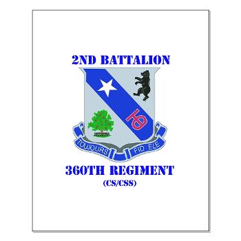2B360RCSCSS - M01 - 02 - DUI - 2nd Bn - 360th Regt(CS/CSS) with Text Small Poster
