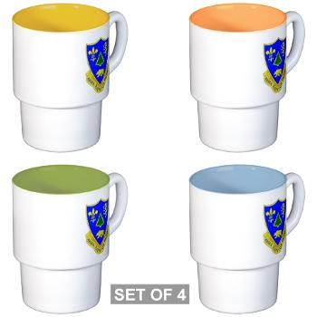 2B362R - M01 - 03 - DUI - 2nd Bn - 362nd FA Regt - Stackable Mug Set (4 mugs)