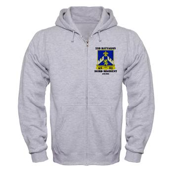 2B363RCSCSS - A01 - 03 - DUI - 2nd Bn - 363rd Regt(CS/CSS) with Text Zip Hoodie - Click Image to Close