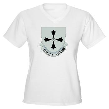 2B381RCSCSS - A01 - 04 - DUI - 2nd Bn - 381st Regt(CS/CSS) - Women's V-Neck T-Shirt