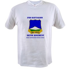 2B382RCSCSS - A01 - 04 - DUI - 2nd Battalion - 382nd Regiment (CS/CSS) with Text Value T-Shirt