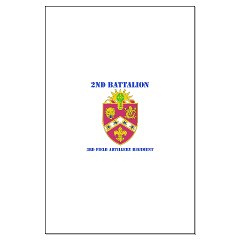 2B3FAR - M01 - 02 - DUI - 2nd Battalion - 3rd Field Artillery Regiment with Text Large Poster