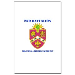 2B3FAR - M01 - 02 - DUI - 2nd Battalion - 3rd Field Artillery Regiment with Text Mini Poster Print
