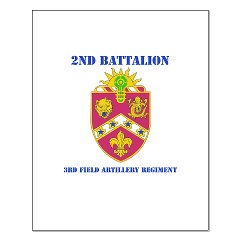 2B3FAR - M01 - 02 - DUI - 2nd Battalion - 3rd Field Artillery Regiment with Text Small Poster