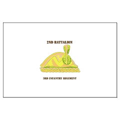 2B3IR - M01 - 02 - DUI - 2nd Bn - 3rd Infantry Regt with Text - Large Poster
