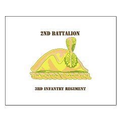 2B3IR - M01 - 02 - DUI - 2nd Bn - 3rd Infantry Regt with Text - Small Poster - Click Image to Close