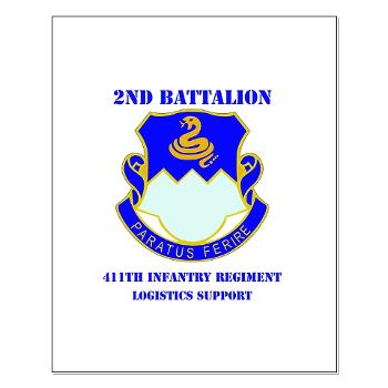 2B411IR - M01 - 02 - DUI - 2nd Bn - 411th Regt(LSB)with Text - Small Poster - Click Image to Close