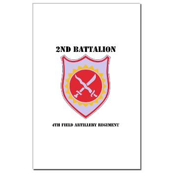 2B4FAR - M01 - 02 - DUI - 2nd Battalion - 4th FA Regiment with Text - Mini Poster Print