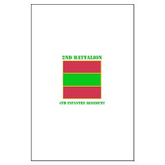 2B4IR - M01 - 02 - DUI - 2nd Bn - 4th Infantry Regiment with Text Large Poster