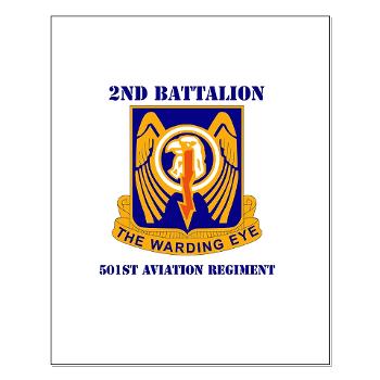 2B501AR - M01 - 02 - DUI - 2nd Bn - 501st Avn Regt with Text - Small Poster