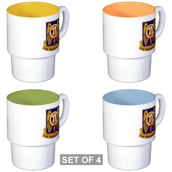 2B501AR - M01 - 03 - DUI - 2nd Bn - 501st Avn Regt - Stackable Mug Set (4 mugs)