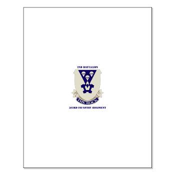 2B503IR - M01 - 02 - DUI - 2nd Battalion - 503rd Infantry Regiment with Text - Small Poster