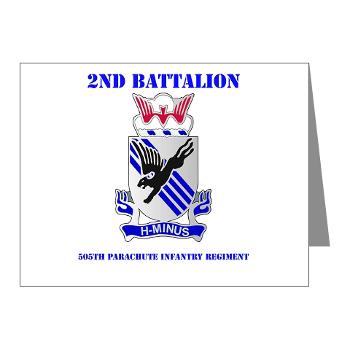 2B505PIR - M01 - 02 - DUI - 2nd Bn - 505th Parachute Infantry Regt with text - Mini Poster Print