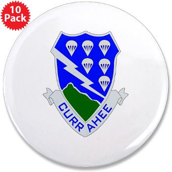 2B506IR - M01 - 01 - DUI - 2nd Battalion - 506th Infantry Regiment 3.5" Button (10 pack) - Click Image to Close