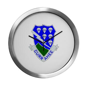 2B506IR - M01 - 03 - DUI - 2nd Battalion - 506th Infantry Regiment Modern Wall Clock - Click Image to Close