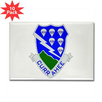 2B506IR - M01 - 01 - DUI - 2nd Battalion - 506th Infantry Regiment Rectangle Magnet (10 pack) - Click Image to Close