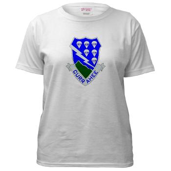 2B506IR - A01 - 04 - DUI - 2nd Battalion - 506th Infantry Regiment Women's T-Shirt