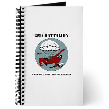 2B508PIR - M01 - 02 -DUI - 2nd Bn - 508th Parachute Infantry Regt with text - Journal