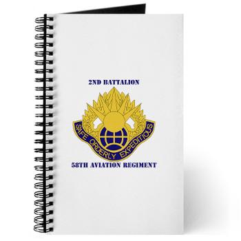 2B58AR - M01 - 02 - DUI - 2nd Battalion,58th Aviation Regiment with Text - Journal
