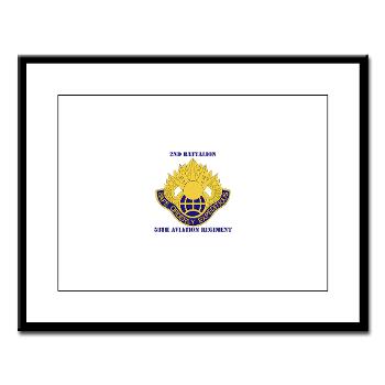 2B58AR - M01 - 02 - DUI - 2nd Battalion,58th Aviation Regiment with Text - Large Framed Print - Click Image to Close