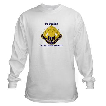 2B58AR - A01 - 03 - DUI - 2nd Battalion,58th Aviation Regiment with Text - Long Sleeve T-Shirt
