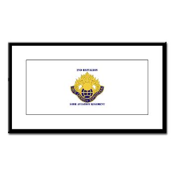 2B58AR - M01 - 02 - DUI - 2nd Battalion,58th Aviation Regiment with Text - Small Framed Print - Click Image to Close