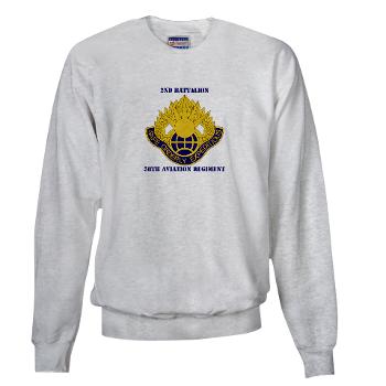 2B58AR - A01 - 03 - DUI - 2nd Battalion,58th Aviation Regiment with Text - Sweatshirt - Click Image to Close