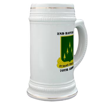 2B70A - M01 - 03 - SSI - 2nd Battalion, 70th Armor with Text - Stein