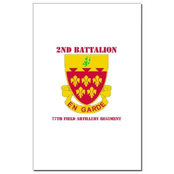 2B77FAR - M01 - 02 - DUI - 2nd Bn - 77th FA Regt with Text - Mini Poster Print - Click Image to Close