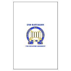 2B7IR - M01 - 02 - DUI - 2nd Bn - 7th Infantry Regt with Text - Large Poster