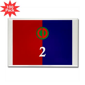 2B85D - M01 - 01 - 2nd Bde - 85th Division - Rectangle Magnet (100 pack) - Click Image to Close