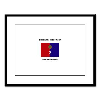 2B85D - M01 - 02 - 2nd Bde - 85th Division with Text - Large Framed Print