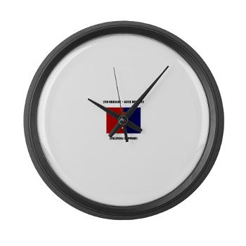 2B85D - M01 - 03 - 2nd Bde - 85th Division with Text - Large Wall Clock