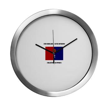 2B85D - M01 - 03 - 2nd Bde - 85th Division with Text - Modern Wall Clock